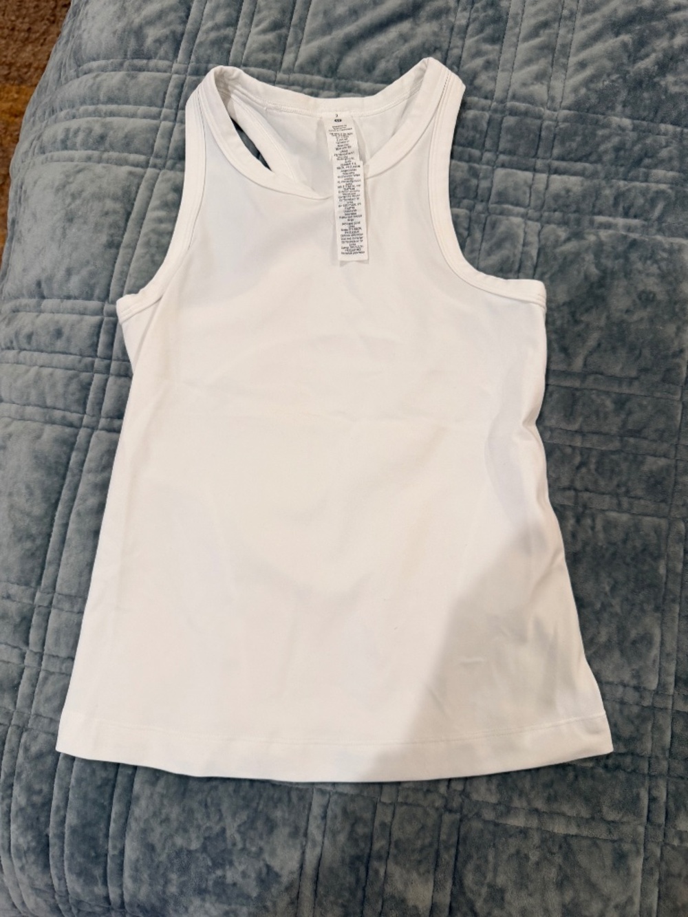 Lululemon White Fitted Align Tank Top - Size 2 - BNWOT